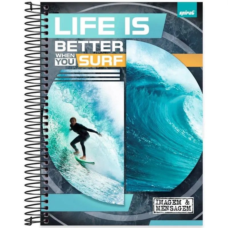 Caderno univ. Capa dura 15x1 240fls Img&Mens 2519211 Spiral Ima pt 1 un