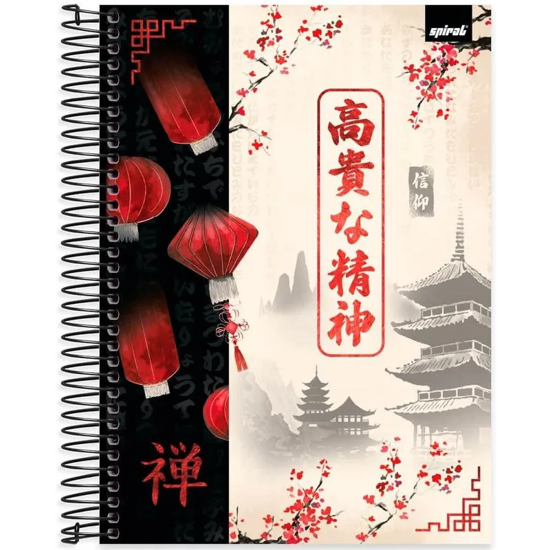 Caderno univ. Capa dura 10x1 160fls Zen 2519266 Spiral Zen pt 1 un