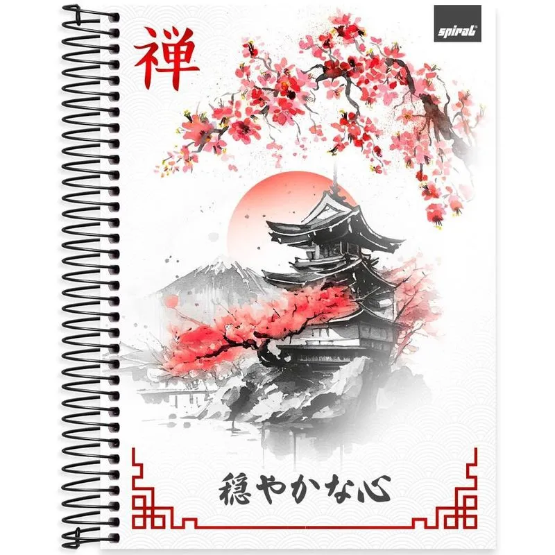 Caderno univ. Capa dura 15x1 240fls Zen 2519273 Spiral Zen pt 1 un