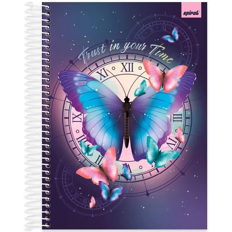 Caderno univ. Capa dura 20x1 320fls Flutter 2520712 Spiral Flu pt 1 un