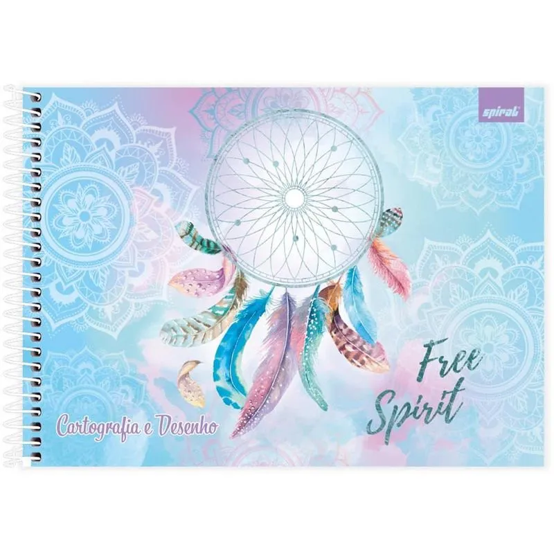 Caderno cartografia capa dura 48fl Dreams 2520835 Spiral Dms pt 1 un