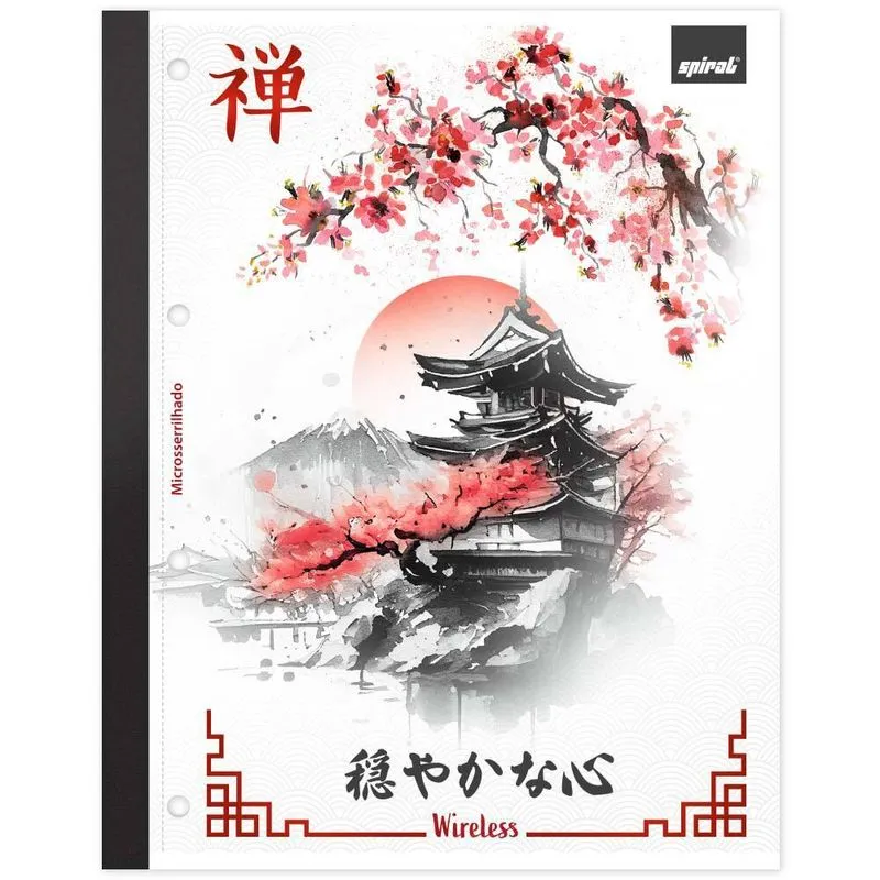 Caderno univ.1x1 80fls coladas wire. Zen 2521047 Spiral Zen