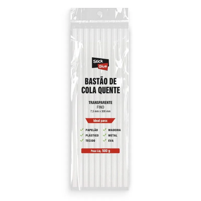 Refil de cola quente fina 7,5 x 300mm 500g Stick Glue