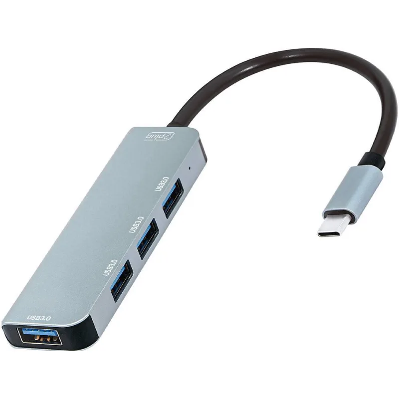 Hub com4 portas USB 3.0 para usb-c 3.0 JL-CX04-1B 2Plug