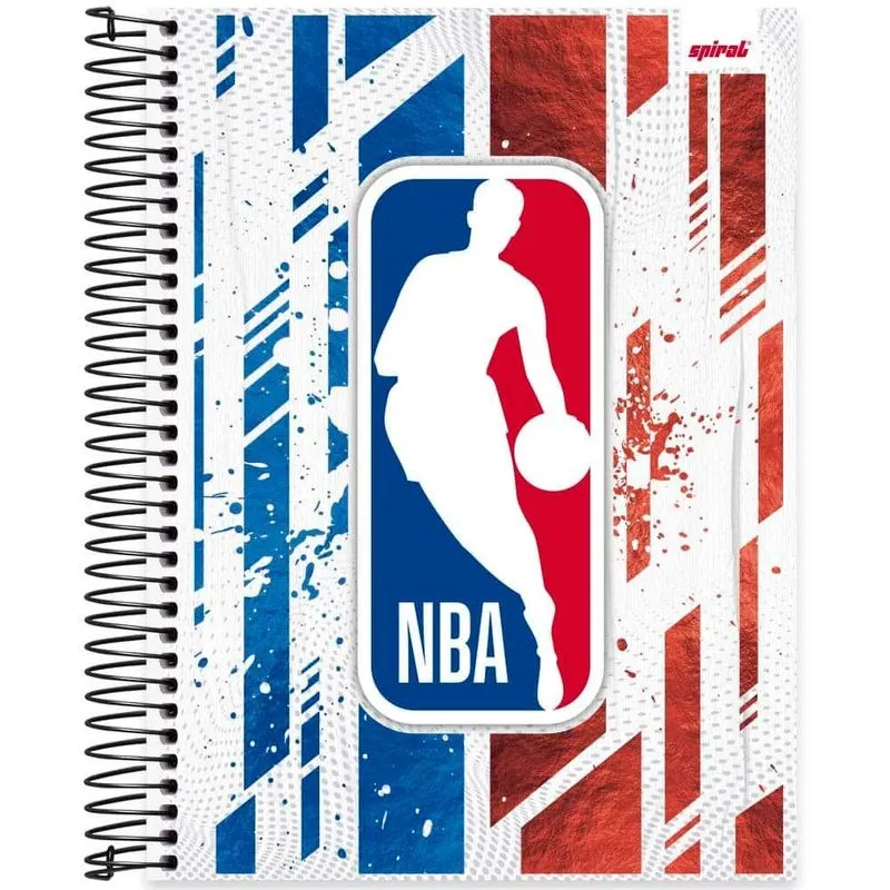 Caderno univ.capa dura 10x1 160fls NBA 2524581 Spiral Nba