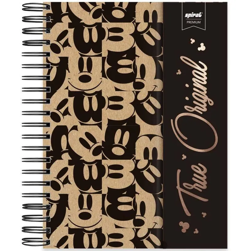 Caderno Universitário Capa Dura 10X1 150 Folhas Mickey Disney Kraft Spiral