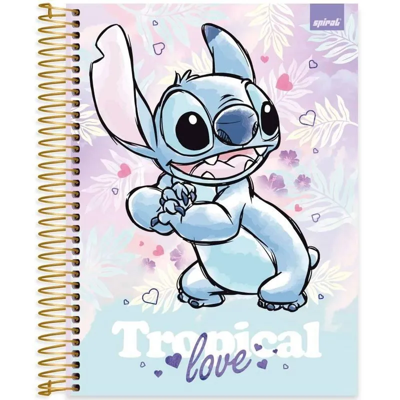 Caderno univ.capa dura 20x1 320fls Stitch 2524864 Spiral Ds