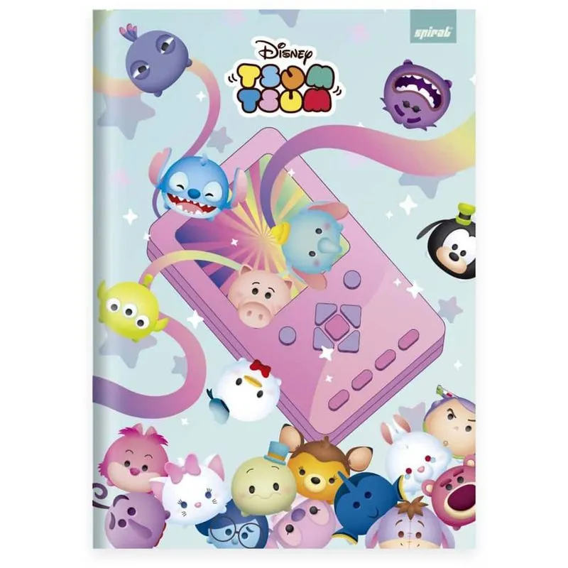 Caderno Univ.C.D. Costurado 80fls Tsum Tsum 2525014 Spiral Tsum
