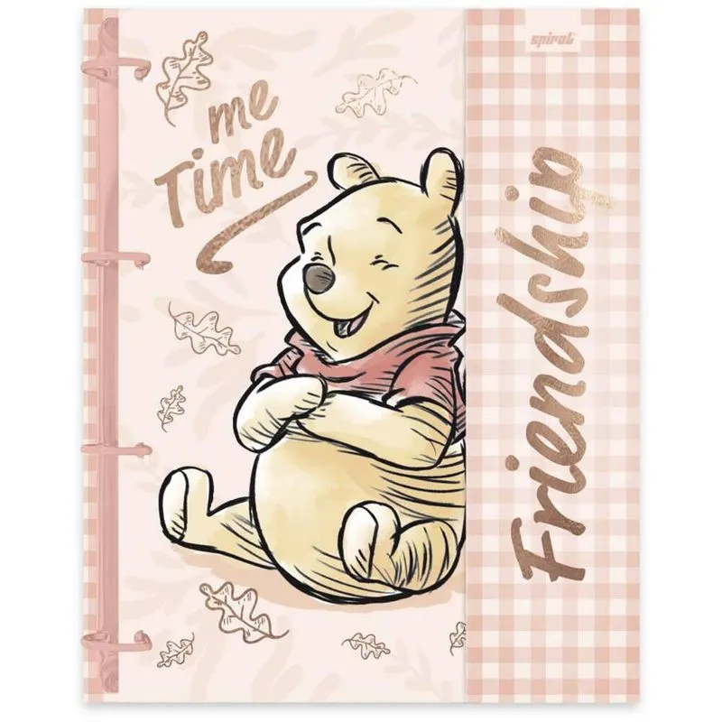 Cadernos Univ. Argo Imã 10x1 160fls Pooh 2525373 Spiral Pooh