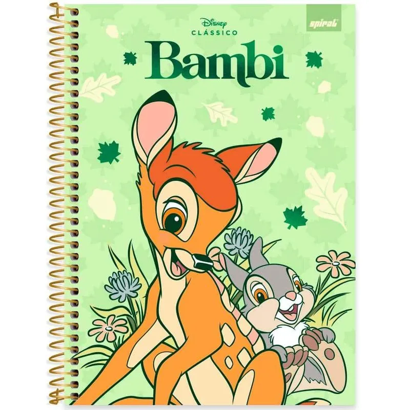 Caderno univ.capa dura 1x1 80fls Disney Cla 2525502 Spiral Cld
