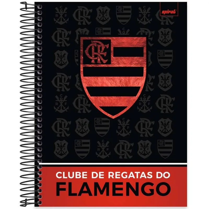 Caderno Universitário Capa Dura 10 x 1 160 Folhas Flamengo 2525991 Spiral Fla