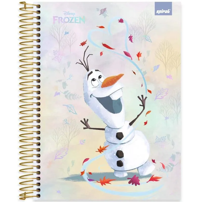 Caderno univ.capa dura 10x1 160fls Frozen 2526004 Spiral Frz