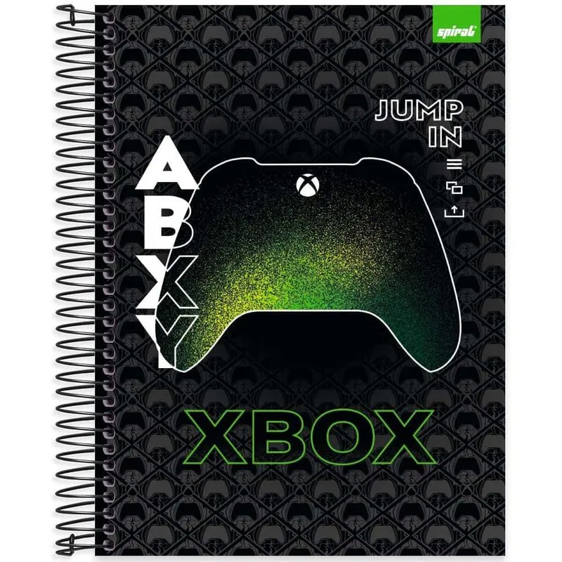 Caderno univ.capa dura 10x1 160fls Xbox 2526219 Spiral Xbox