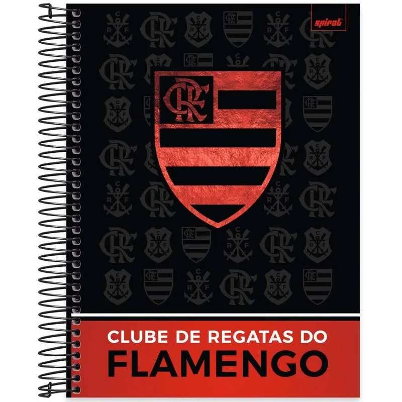 Caderno Universitário Capa Dura 15 x 1 240 Folhas Flamengo 2526264 Spiral Fla