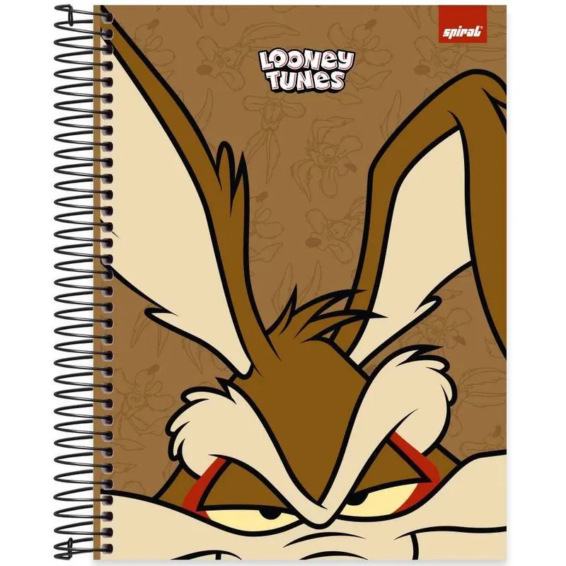 Caderno univ.capa dura 15x1 240fls L. Tunes 2526288 Spiral Lt