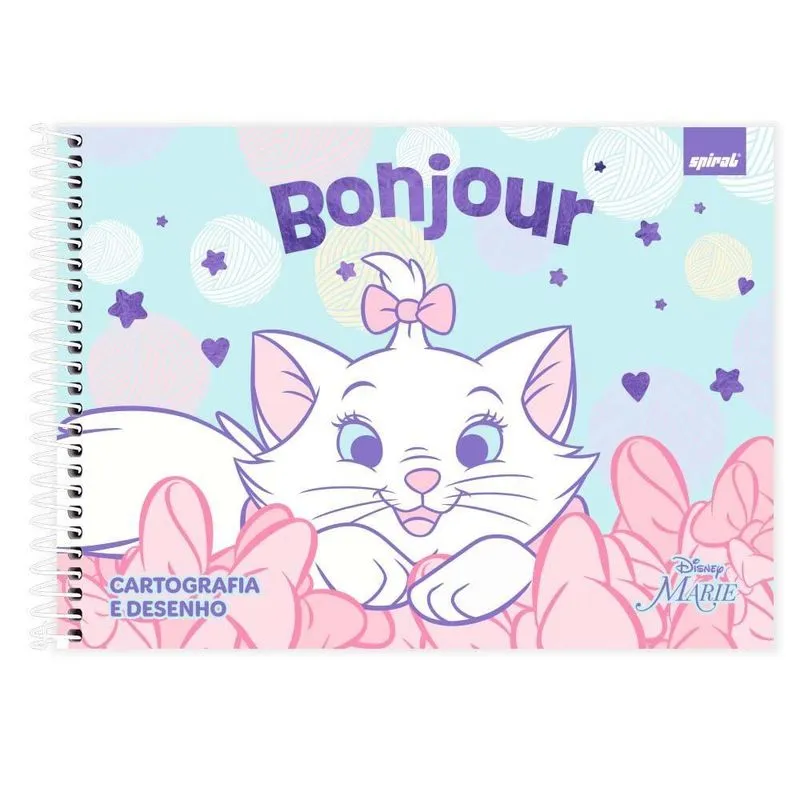 Caderno cartografia capa dura 48fl Marie 2526783 Spiral Mar