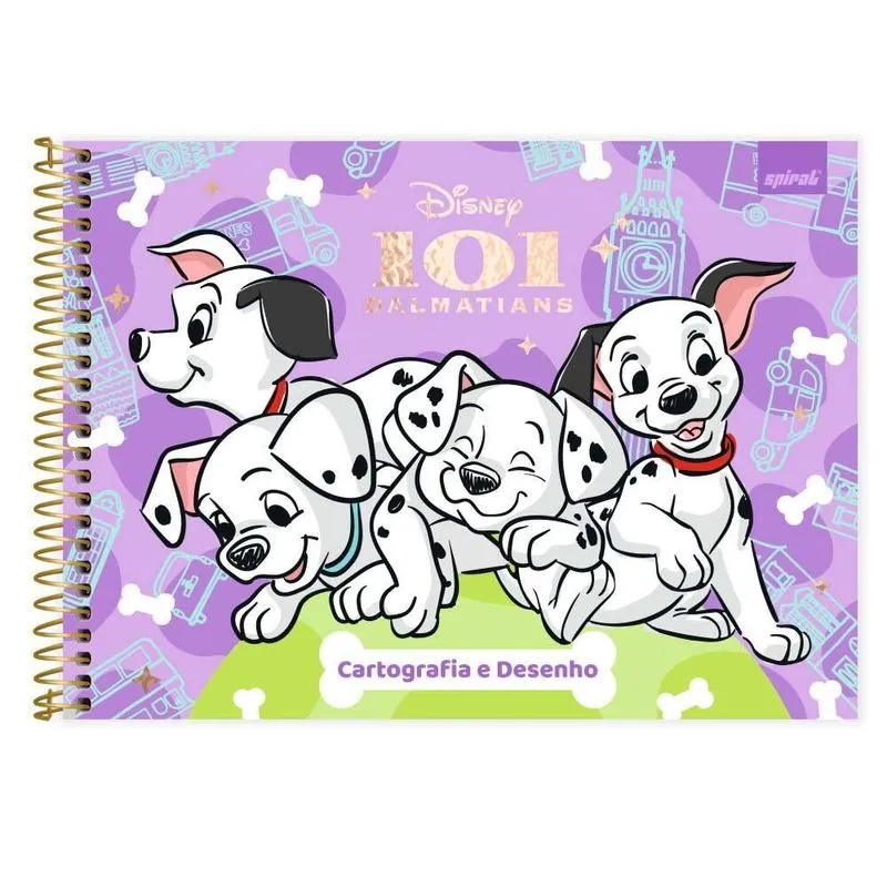Caderno cartografia capa dura 80fls Disney Cl 2526929 Spiral Cld