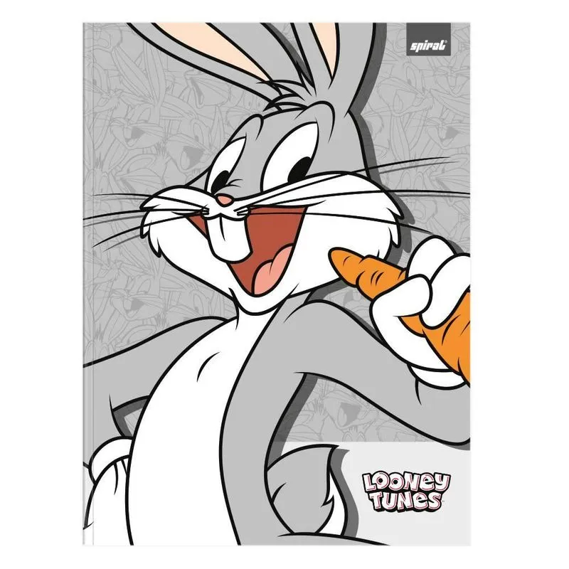 Caderno Univ.C.D. Costurado 80fls Looney Tunes 2533200 Spiral Lt PT 1 UN