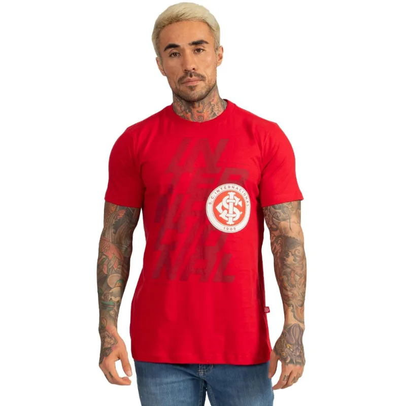 Camiseta Internacional Oficial Linha Torcedor Algodão P / Vermelho
