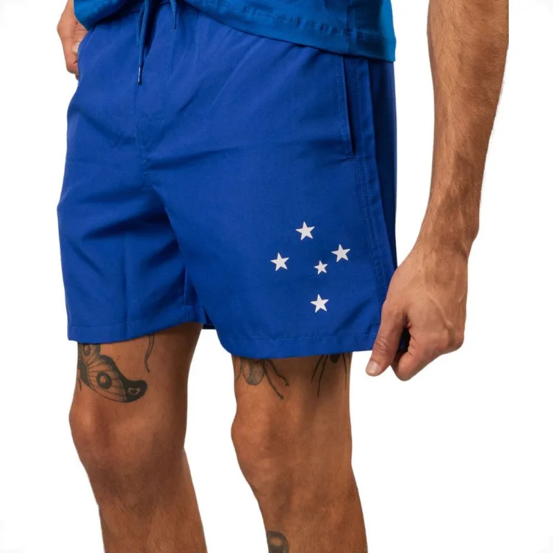 Bermuda Masculina Cruzeiro Esportiva Astro Azul P / Azul