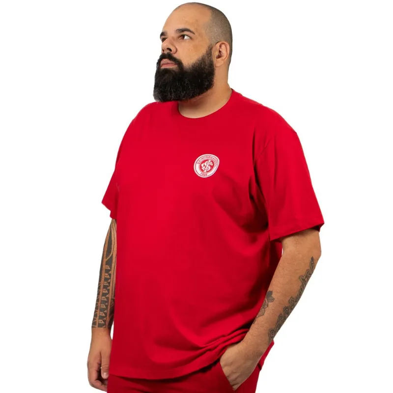 Camiseta Masculina Internacional Oficial Plus Size 52 / Vermelho
