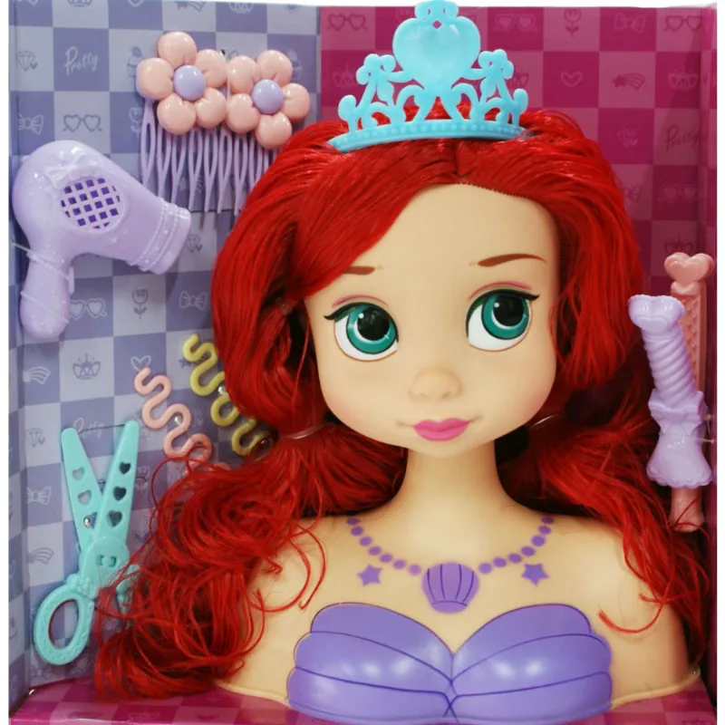 Boneca Busto Princess Hairstyle com 7 Acessórios - Quanhe