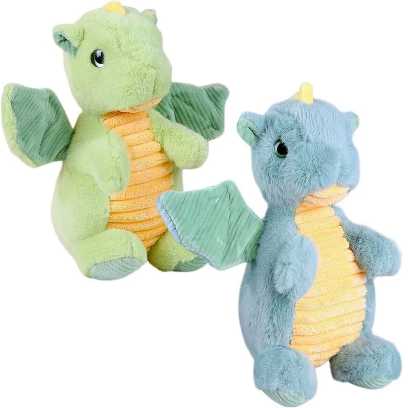 Brinquedo Pelúcia Infantil Dragão Verde Divertido Fofinho Sortido - Castela