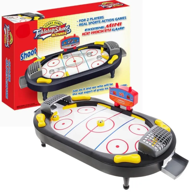 Jogo Hockey de Mesa Pinball 2 Jogadores Placar Manual Divertido Castela