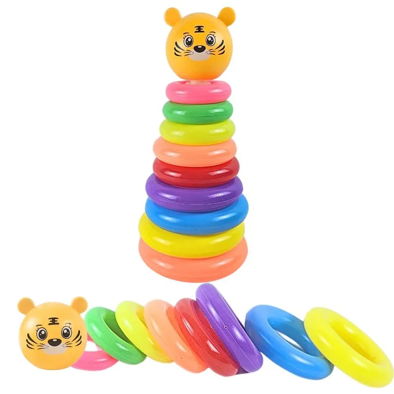 Brinquedo Jogo De Empilhar Argolas Aprendizagem e Educativo - Castela