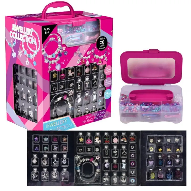 Kit Miçangas Collection Colar Bijuteria Porta Jóia Castela