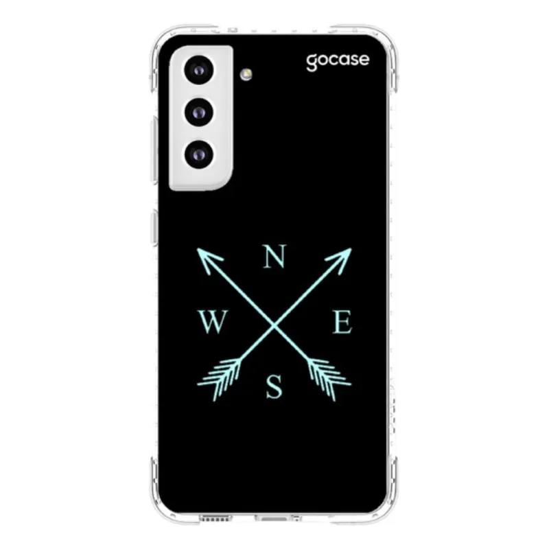 Capa Capinha Compatível Samsung Galaxy S21 fe Bussola Minimalista GoCase