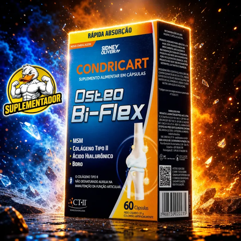 Condricart Osteo Bi-Flex 60 Capsulas Saúde e Proteção para suas Articulações