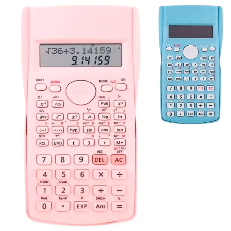 Calculadora Científica 12 Dígitos 8x14,5cm em Plástico Fu Xing SORTIDOS