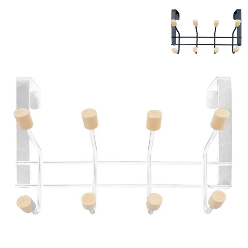 Cabide 8 Ganchos 28x15x5cm em Metal Fu Xing-cores sortidas