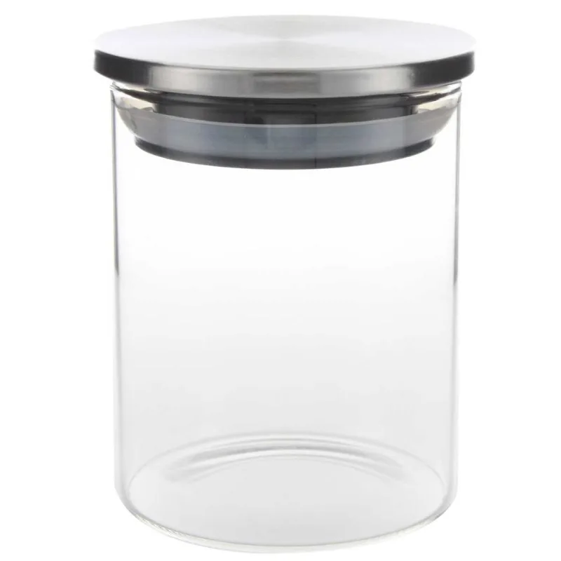 Pote Hermético C/ Tampa Inox 200ml em Vidro Fu Xing
