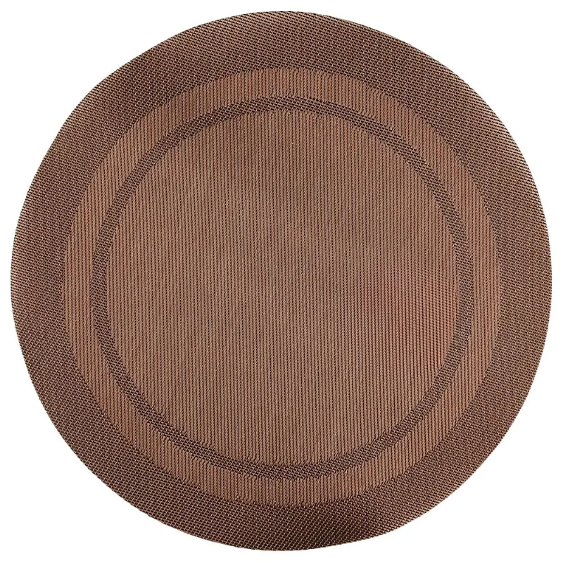 Jogo Americano 38cm em Plástico Fu Xing-Marrom