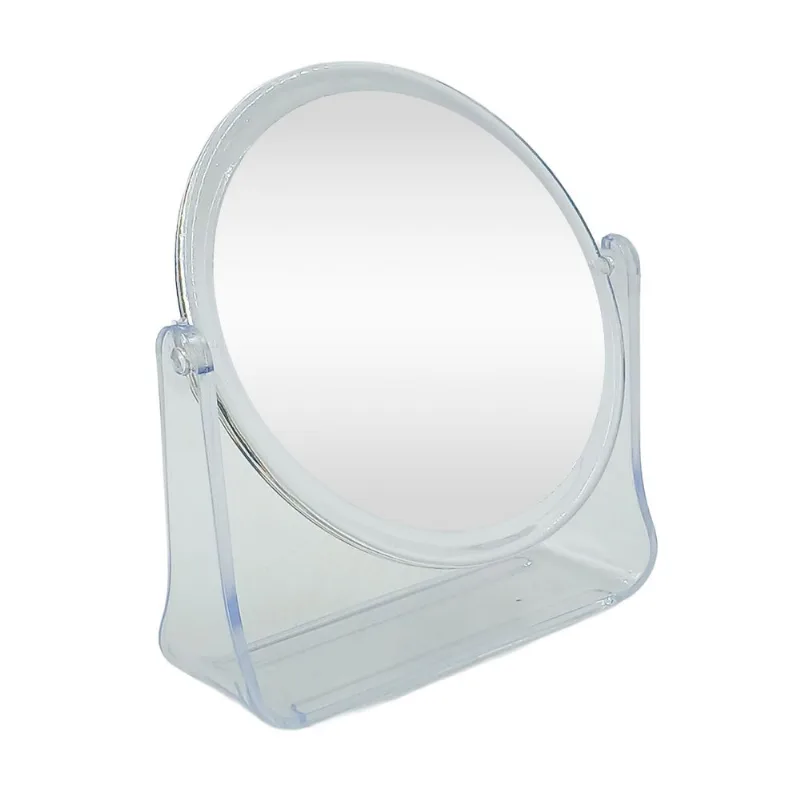 Espelho de Mesa Oval 10,5x11cm em Plástico Fu Xing