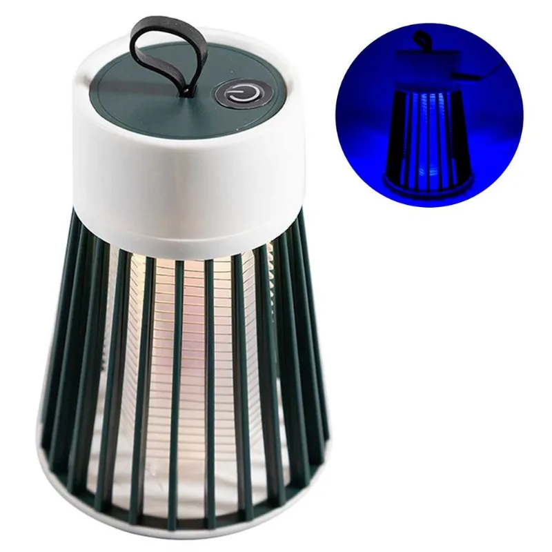 Repelente de Mosquito LED 9x12cm em Plástico Fu Xing Luminária de Mesa LED Mata Mosquito 9x12cm em Plástico Fu Xing-Verde
