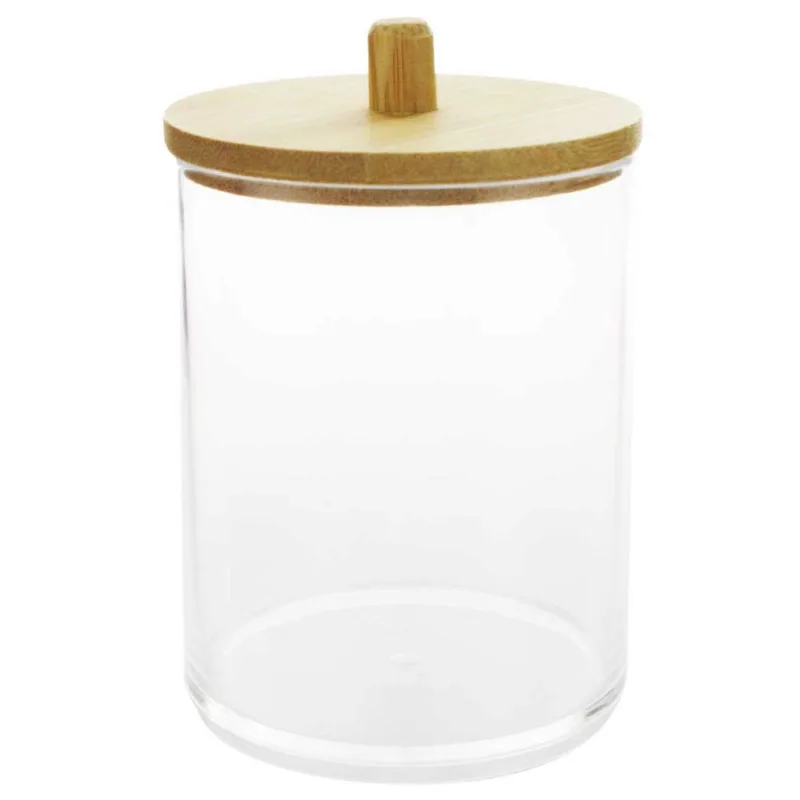 Organizador C/ Tampa Bambu 200ml em Plástico Fu Xing