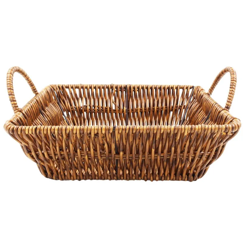 Cesto Quadrado C/ Alça 22,5cm em Plástico Fu Xing