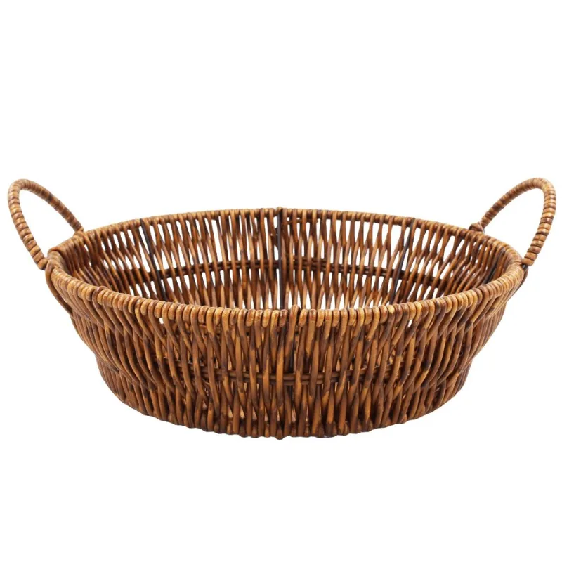 Cesto Redondo C/ Alça 25cm em Plástico Fu Xing