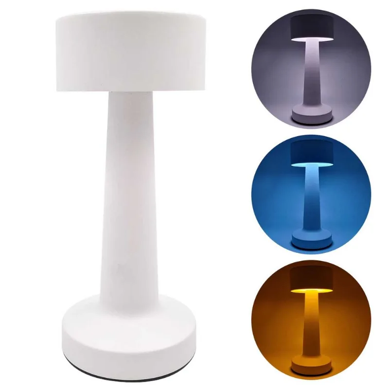 Luminária de Mesa Decorativa 21,5cm em Metal Fu Xing-Branco