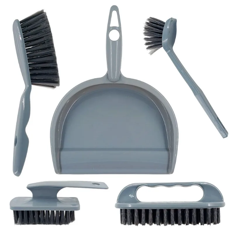 Kit Limpeza 5 Peças em Plástico Fu Xing