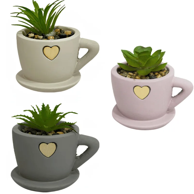 Enfeite Decorativo Cafezinho Em Cimento - Modelos Sortidos - Cosy Cosy