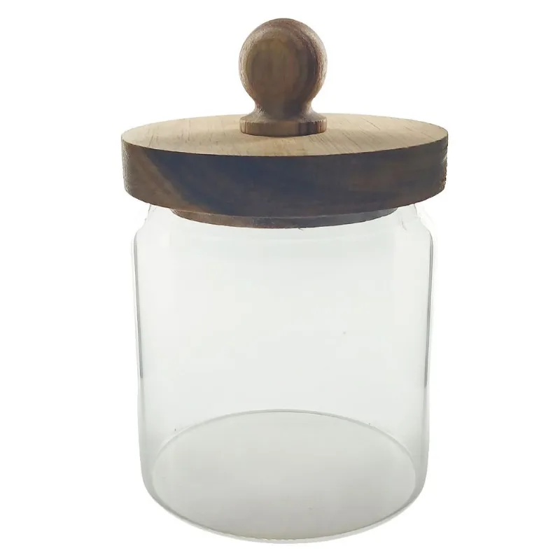 Pote Hermético Redondo 520ml em Vidro Fu Xing
