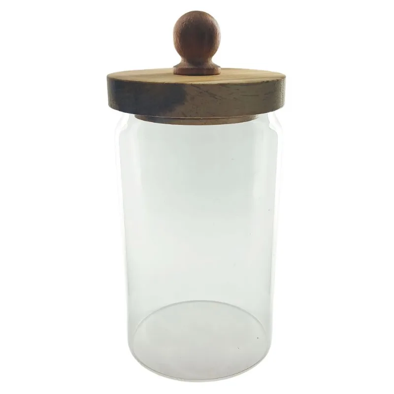 Pote Hermético Redondo 750ml em Vidro Fu Xing