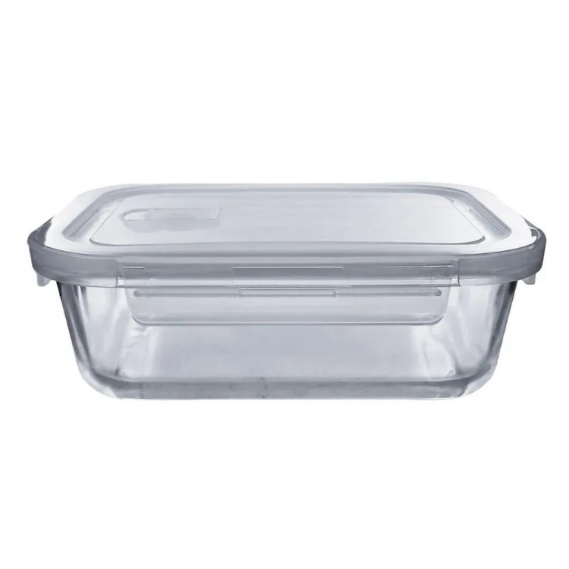 Pote Hermético Retangular 1L em Vidro Fu Xing