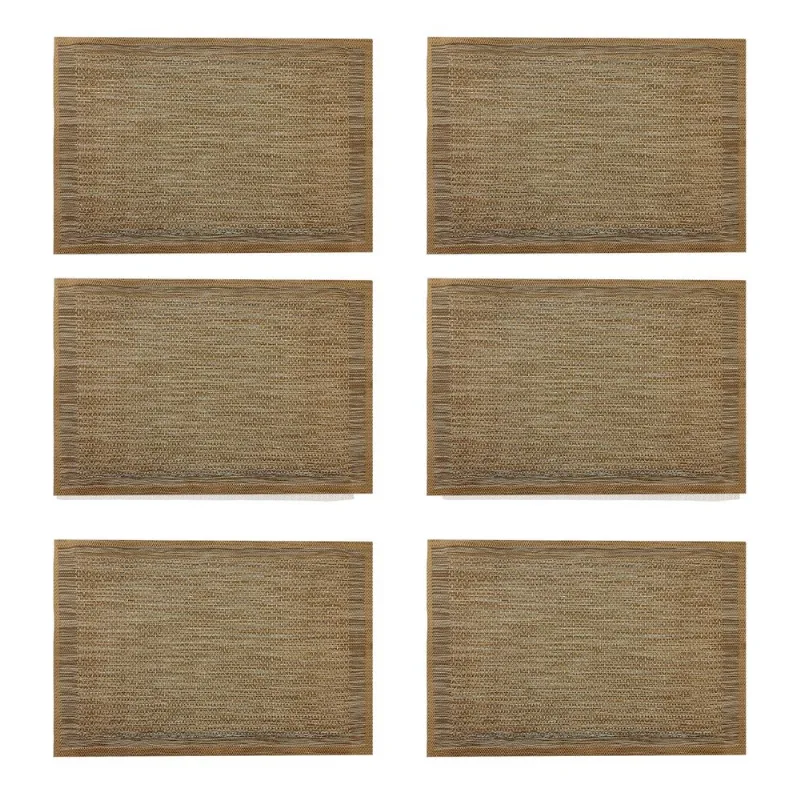 Jogo Americano 30x45cm 6 Peças em PVC Fu Xing-Modelo 1