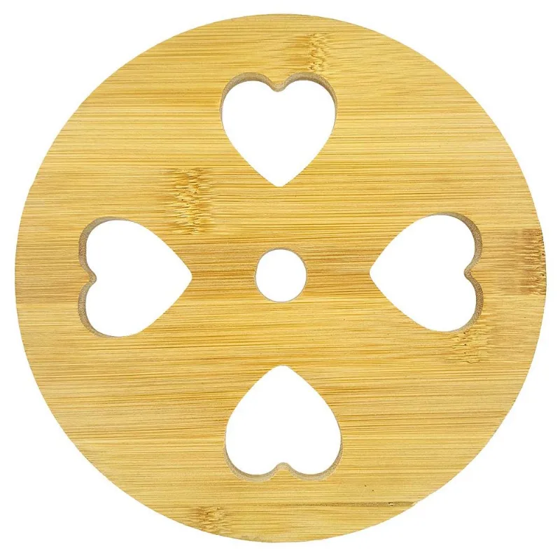 Descanso de Panela Redondo 18cm em Bambu Fu Xing-Modelo 1
