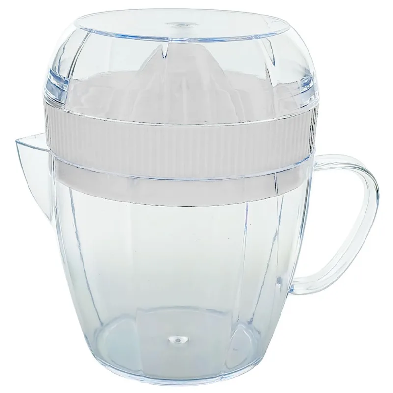 Mini Espremedor de Frutas Manual 400ml em Plástico Fu Xing- Branco